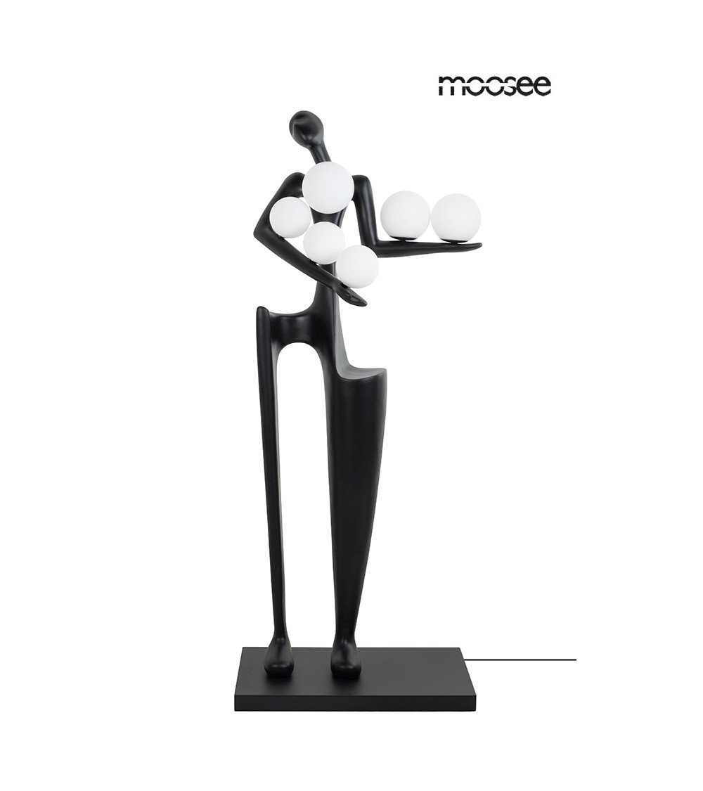 MOOSEE lampa podłogowa HUMAN DREAMER czarna