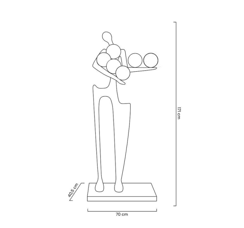 MOOSEE lampa podłogowa HUMAN DREAMER czarna