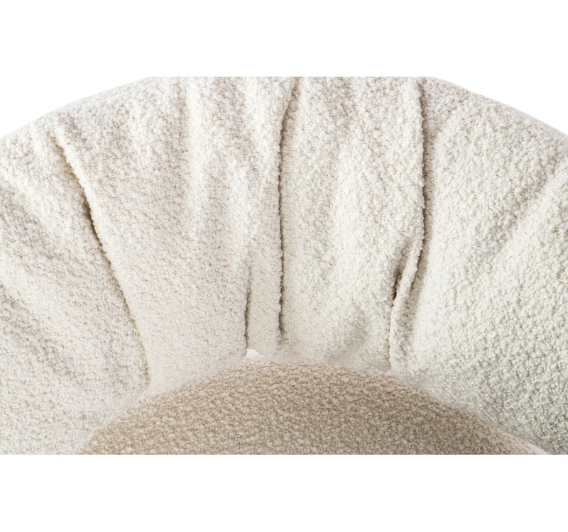 Fotel LOW TEDDY biały