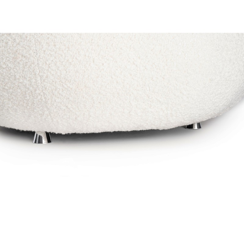 Fotel LOW TEDDY biały