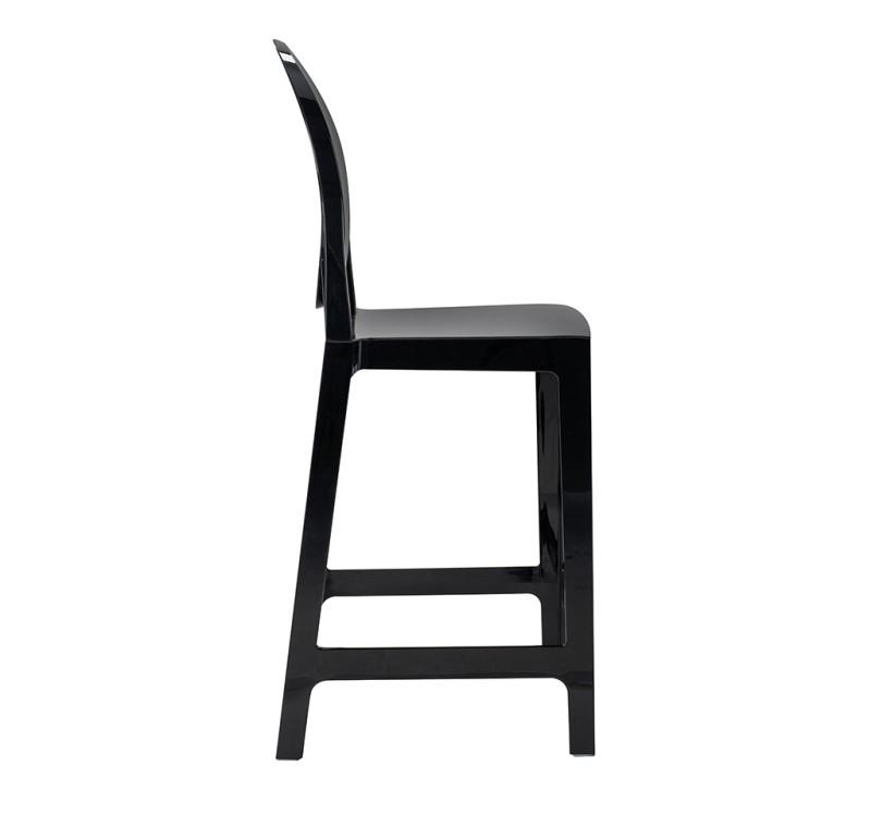 Krzesło barowe VICTORIA 65 cm czarne