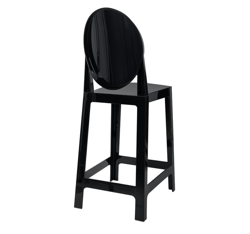 Krzesło barowe VICTORIA 65 cm czarne