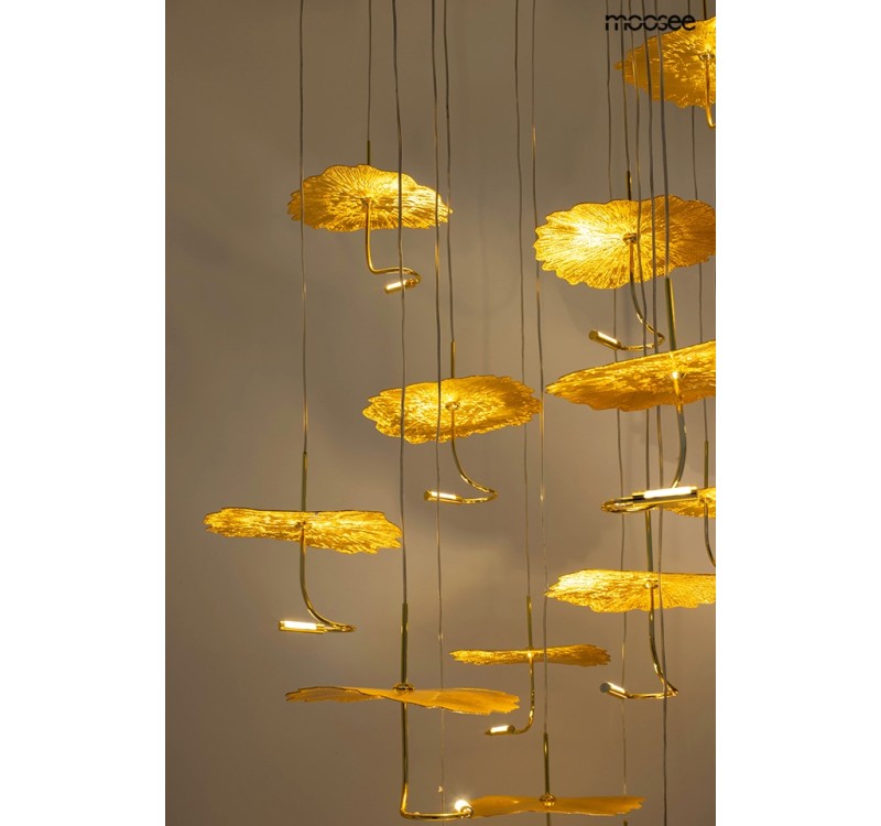 MOOSEE lampa wisząca LEAFS DISC złota