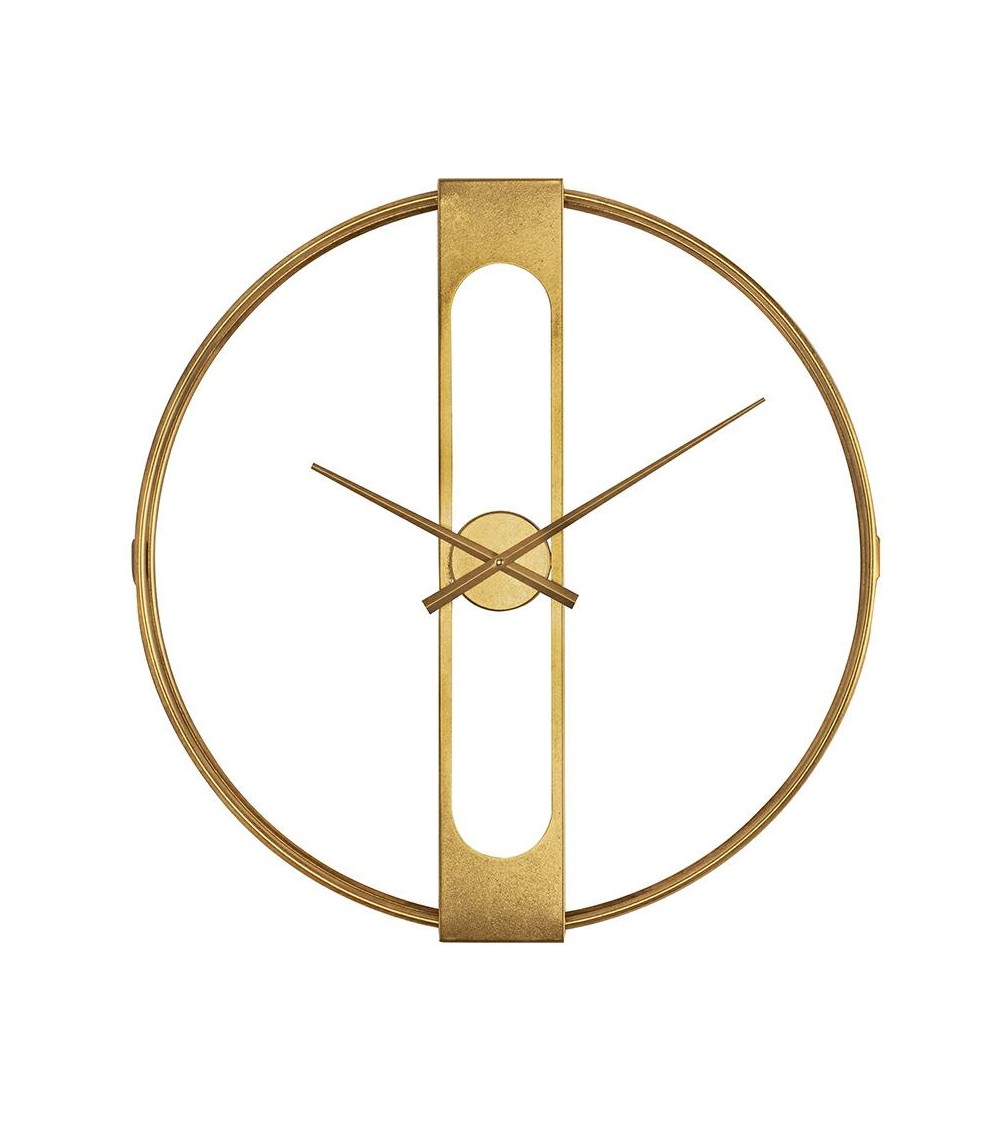 KARE zegar CLIP 60 złoty