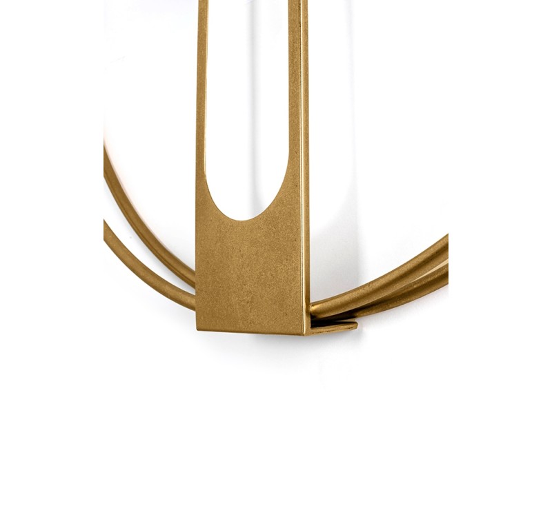 KARE zegar CLIP 60 złoty