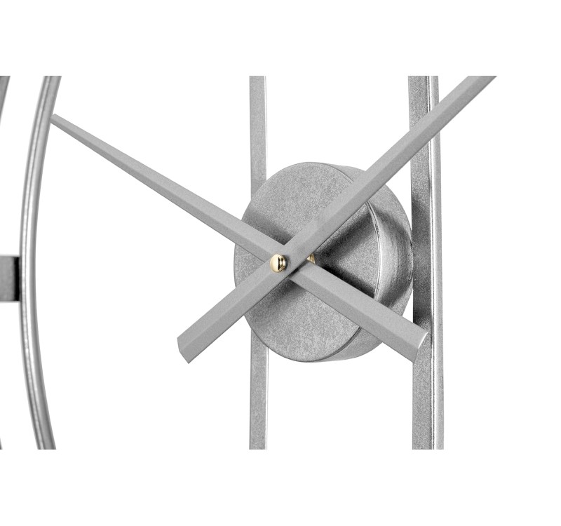 KARE zegar CLIP 60 srebrny