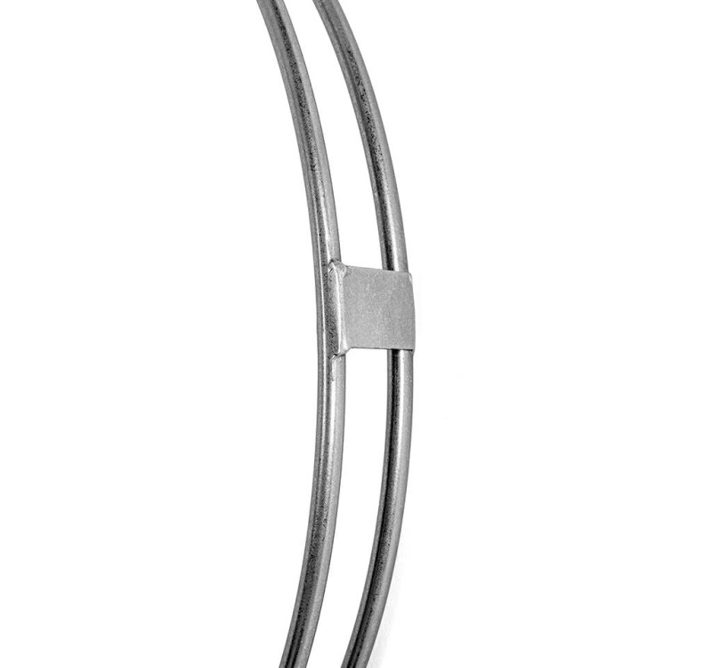 KARE zegar CLIP 60 srebrny