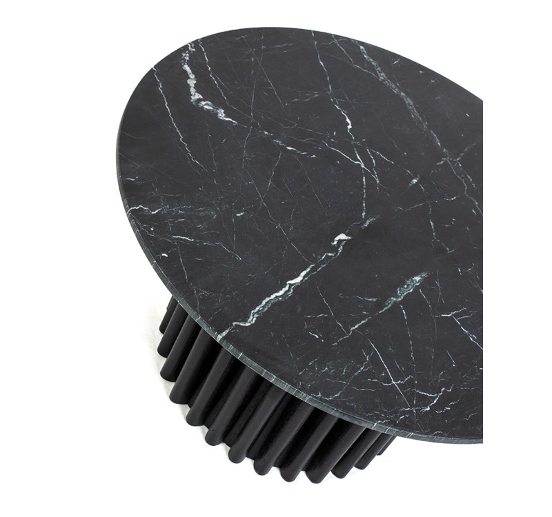 MaMaison stolik kawowy LEVANTE czarny     marmur / drewno