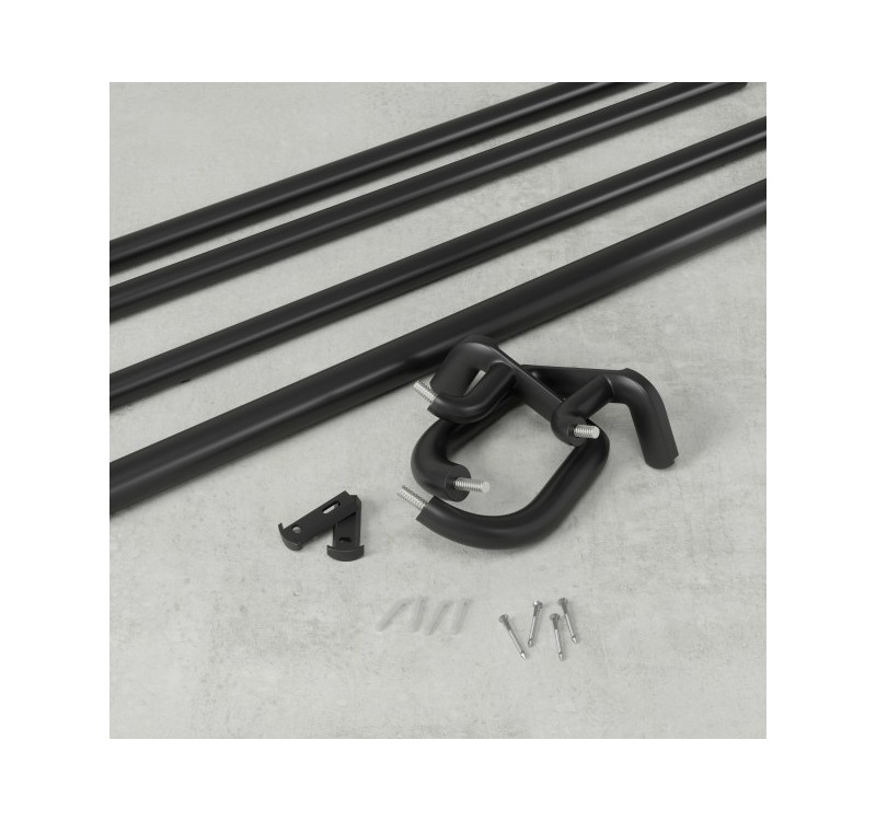 UMBRA karnisz TWILIGHT DOUBLE 168 - 365   cm czarny mat