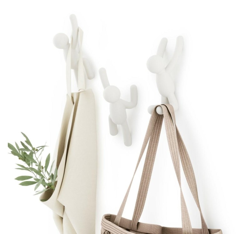 UMBRA wieszak ścienny BUDDY biały