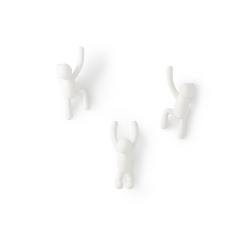 UMBRA wieszak ścienny BUDDY biały