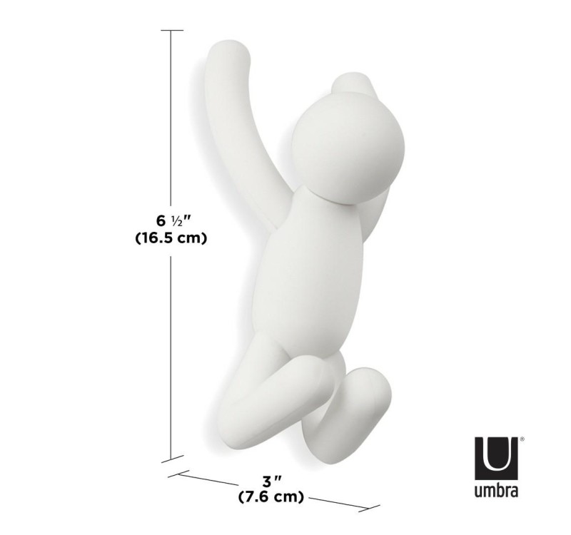 UMBRA wieszak ścienny BUDDY biały