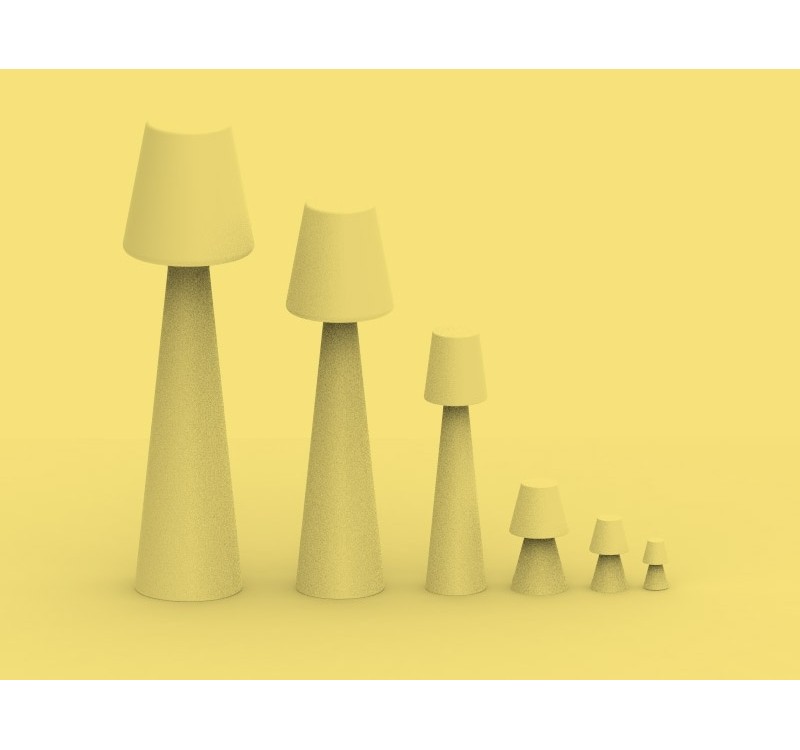 NEW GARDEN lampa podłogowa LOLA 165 BATTERY biała