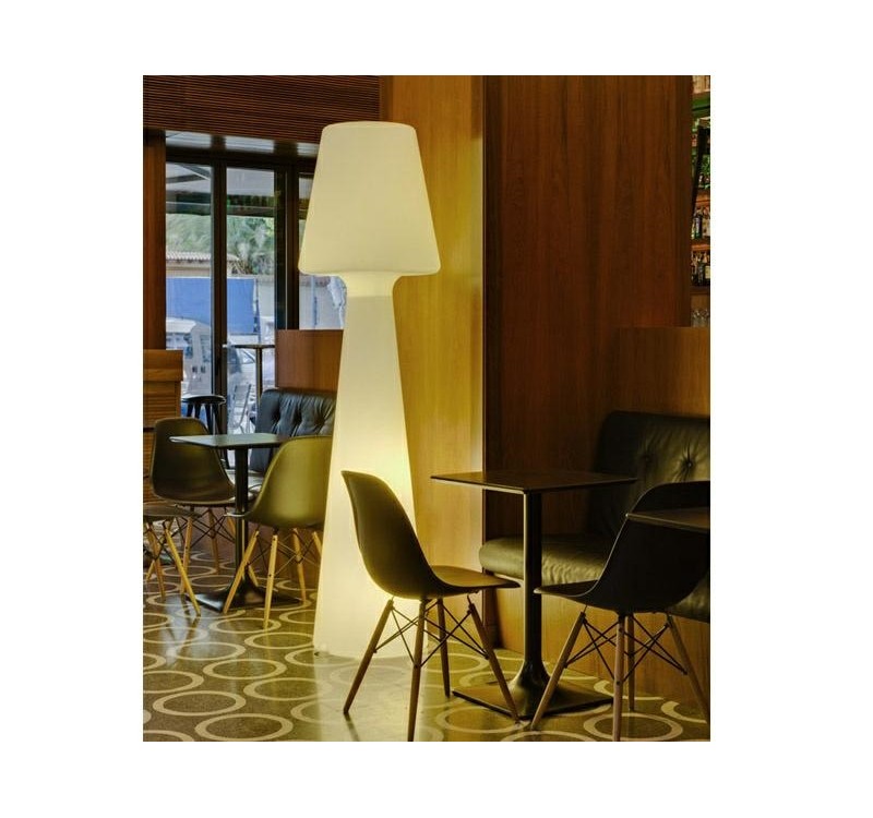 NEW GARDEN lampa podłogowa LOLA 200 CABLE biała