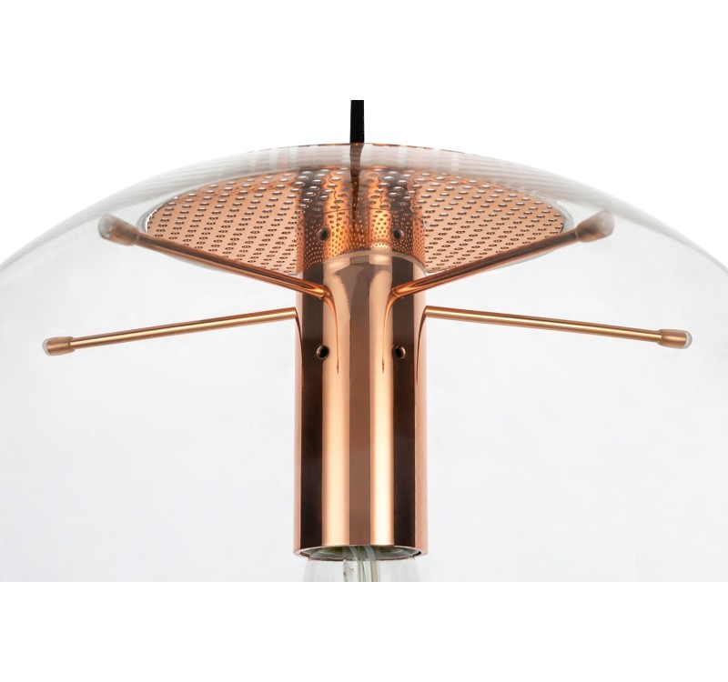 Lampa wisząca SANDRA 20 miedziana - szkło, metal