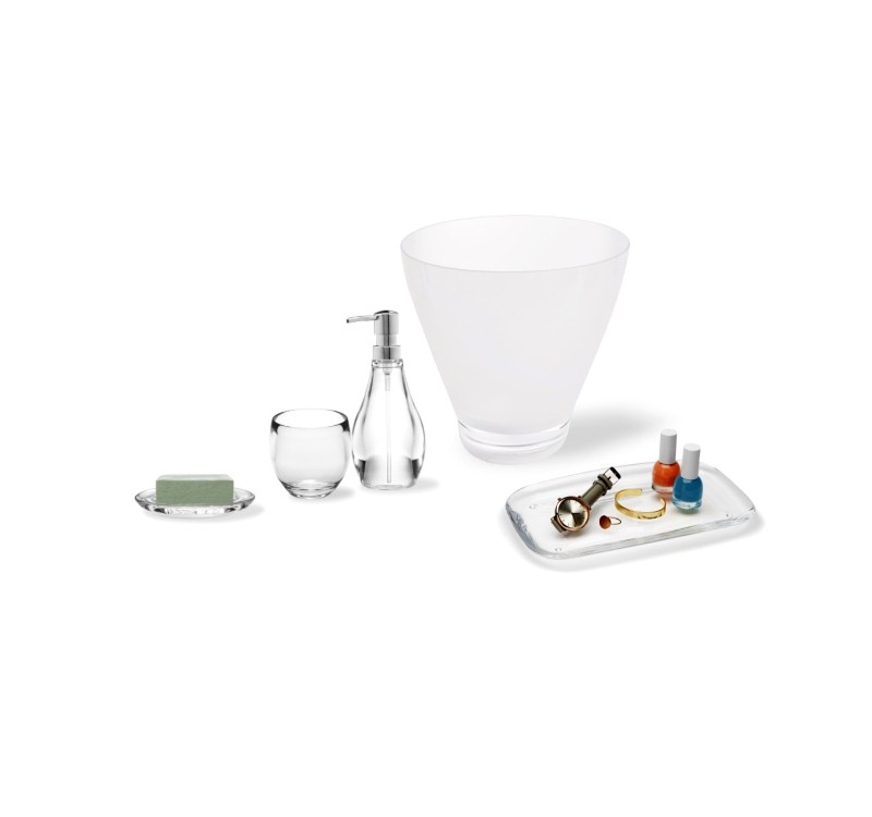 UMBRA dozownik do mydła DROPLET przezroczysty