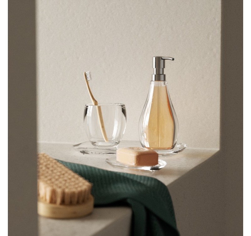 UMBRA dozownik do mydła DROPLET przezroczysty