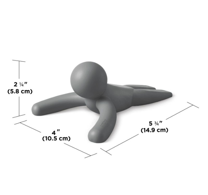 UMBRA stoper do drzwi BUDDY ciemno szary