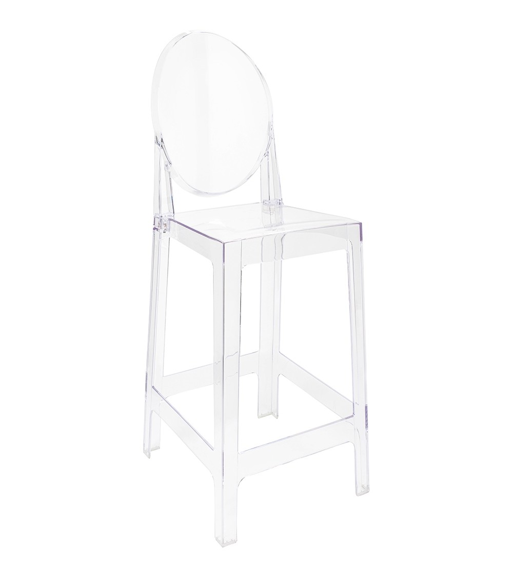 Krzesło barowe VICTORIA 75 cm transparentne