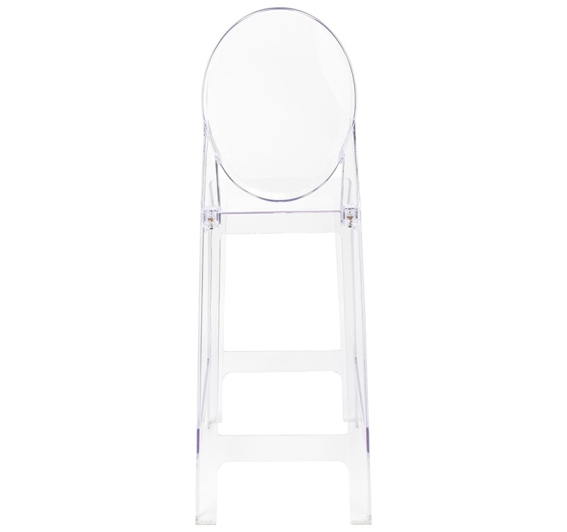 Krzesło barowe VICTORIA 75 cm transparentne