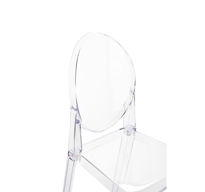 Krzesło barowe VICTORIA 75 cm transparentne