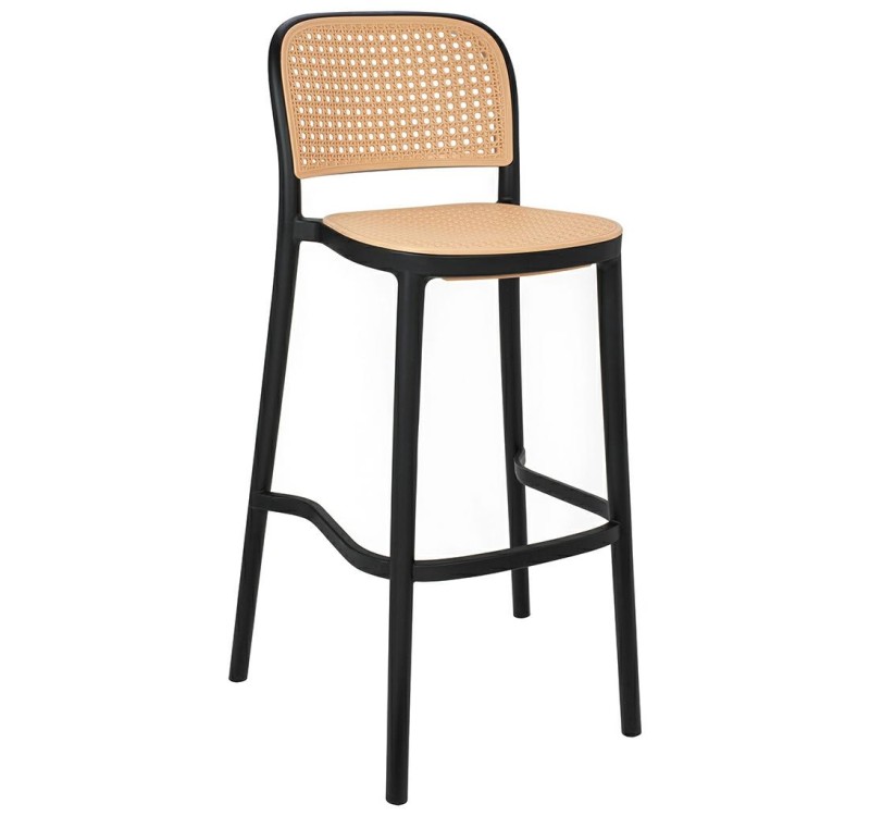 Krzesło barowe WICKY czarne