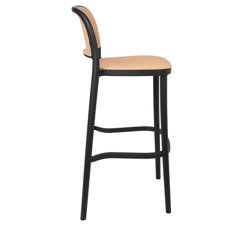 Krzesło barowe WICKY czarne