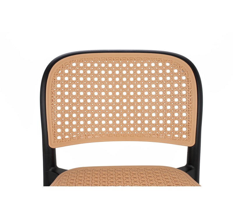 Krzesło barowe WICKY czarne