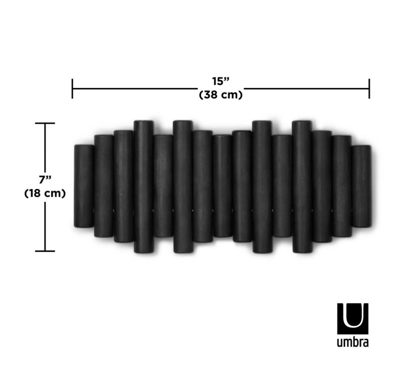UMBRA wieszak na ubrania PICKET RAIL czarny