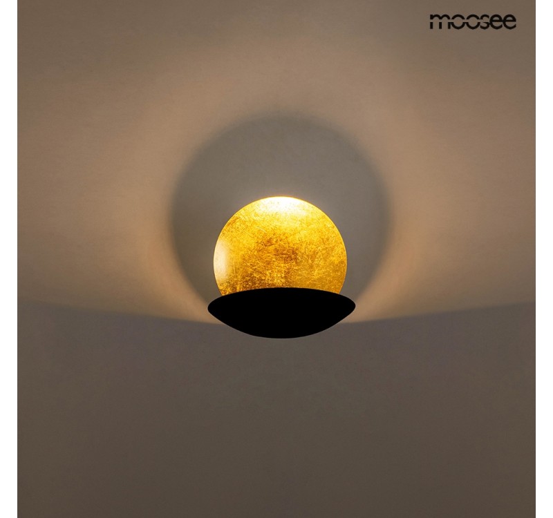 MOOSEE lampa ścienna ECLISE  złota / czarna