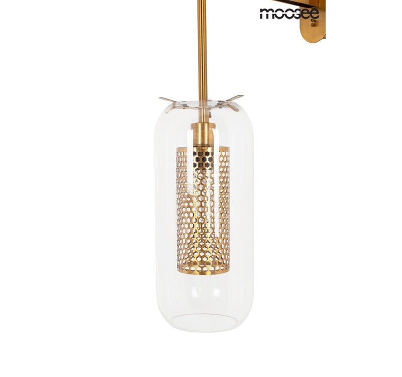 MOOSEE lampa ścienna LAMPION złota