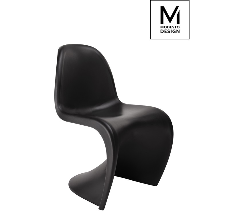 MODESTO krzesło HOVER czarne - polipropylen