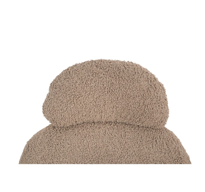 Fotel bujany PLUSH TEDDY ciemny beżowy