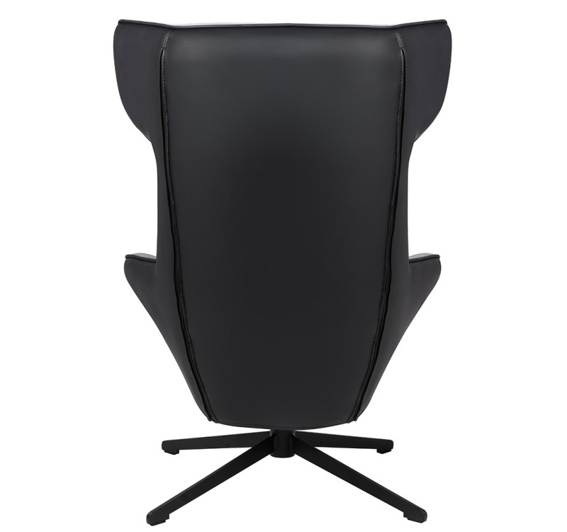 Fotel obrotowy VITA VELVET czarny PU