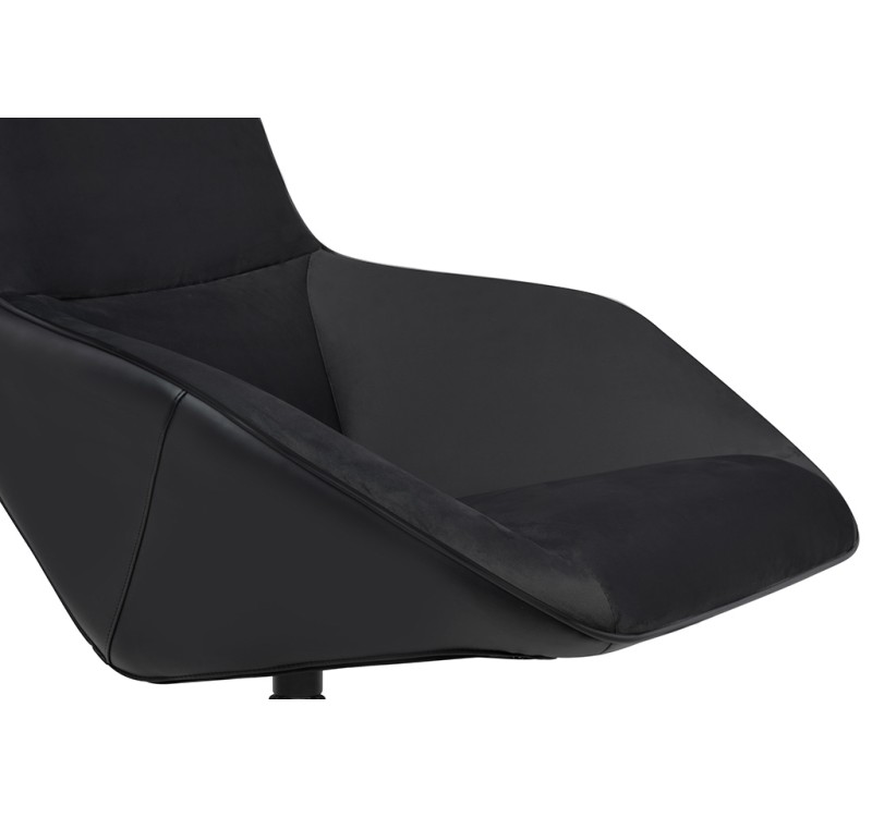 Fotel obrotowy VITA VELVET czarny PU