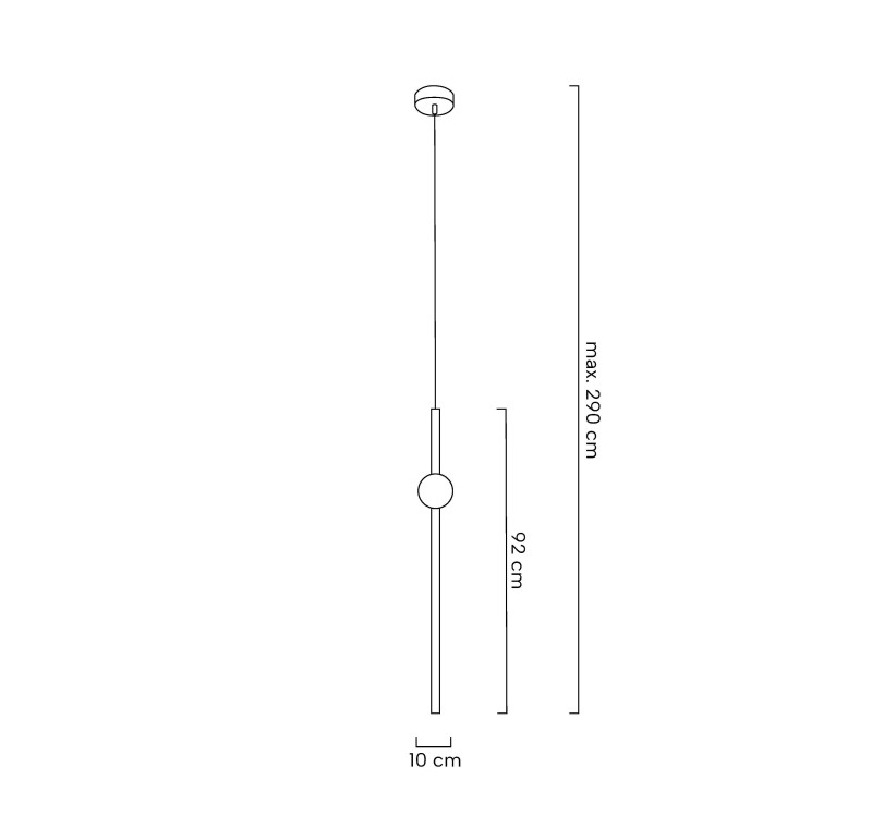 MOOSEE lampa wisząca LIBRA 90 ON złota