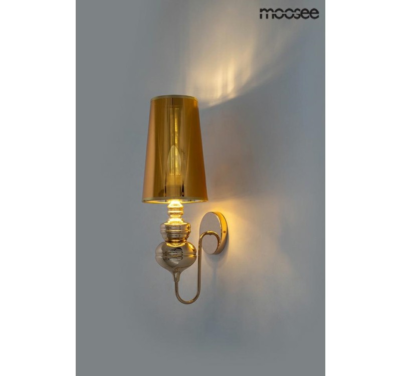 MOOSEE lampa ścienna QUEEN 15 złota