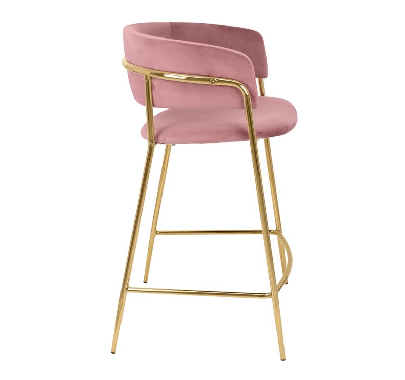 Krzesło barowe DELTA 65 różowe