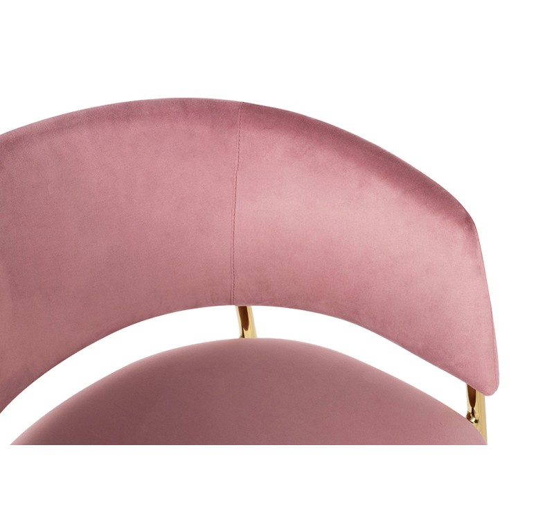 Krzesło barowe DELTA 65 różowe