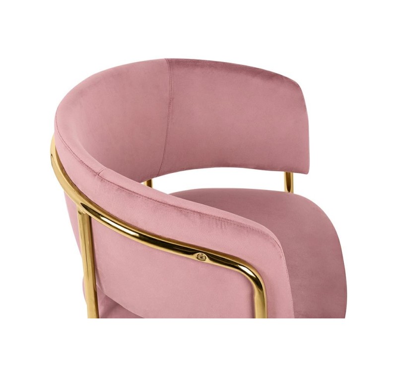 Krzesło barowe DELTA 65 różowe