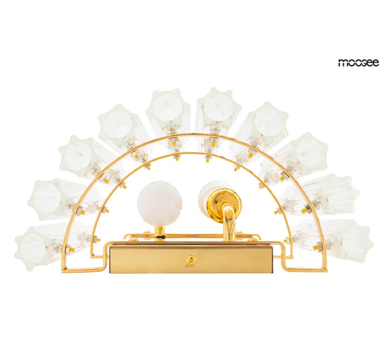MOOSEE lampa ścienna PALACE złota