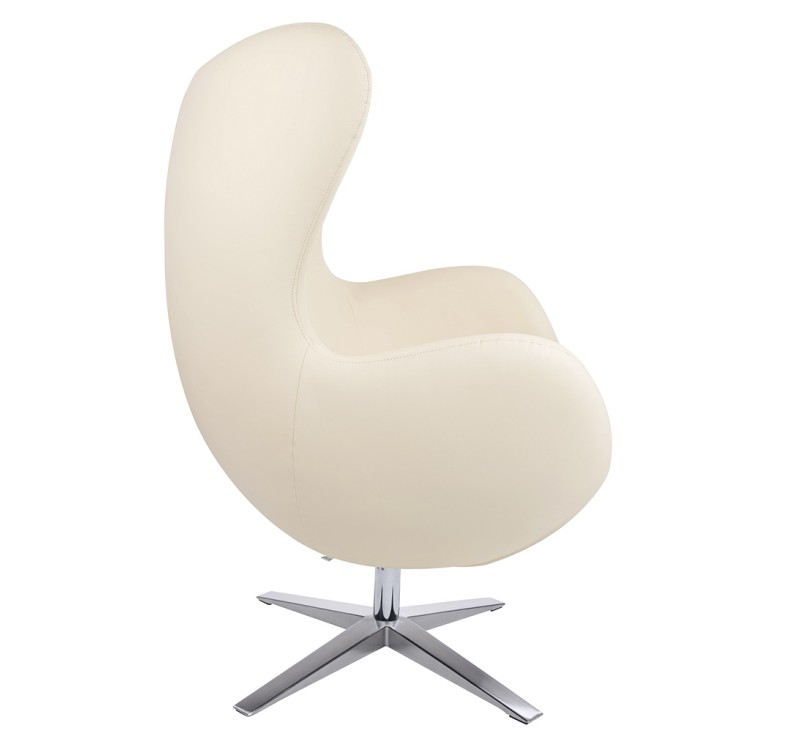 Fotel EGG SZEROKI PU beżowy