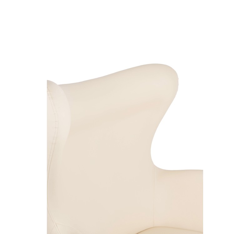 Fotel EGG SZEROKI PU beżowy