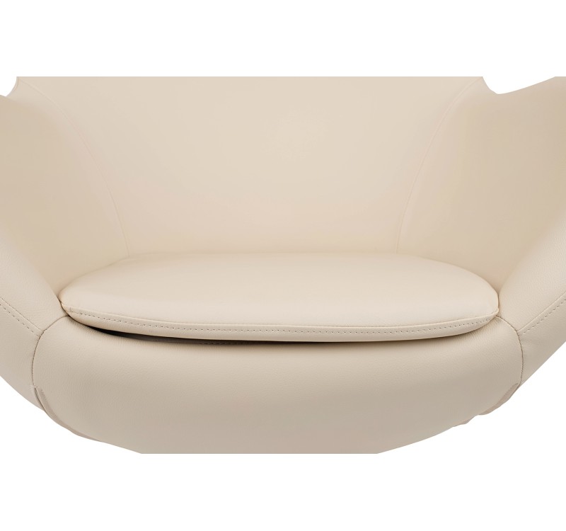 Fotel EGG SZEROKI PU beżowy