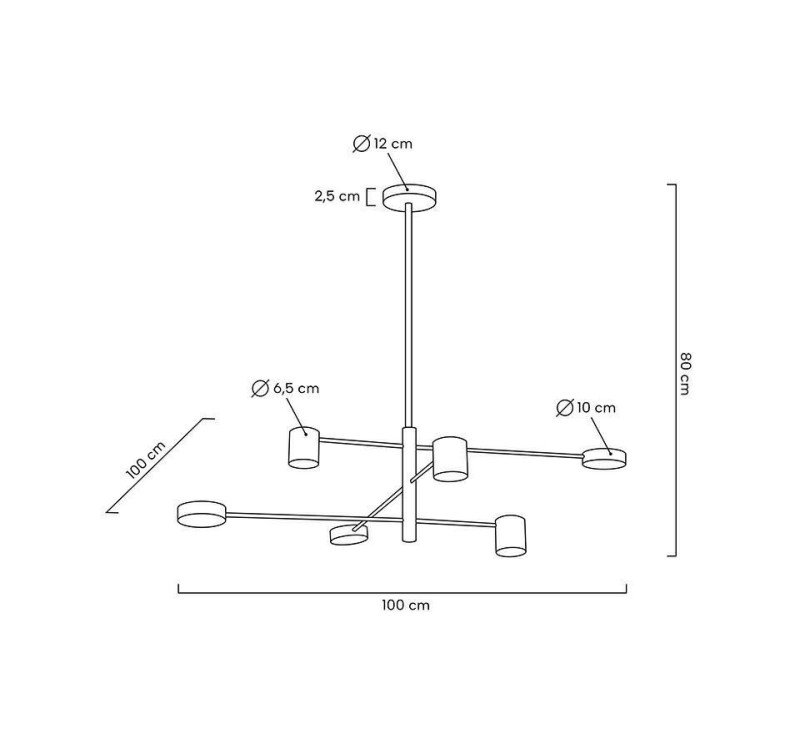 MOOSEE lampa wisząca PIAZETTA czarna