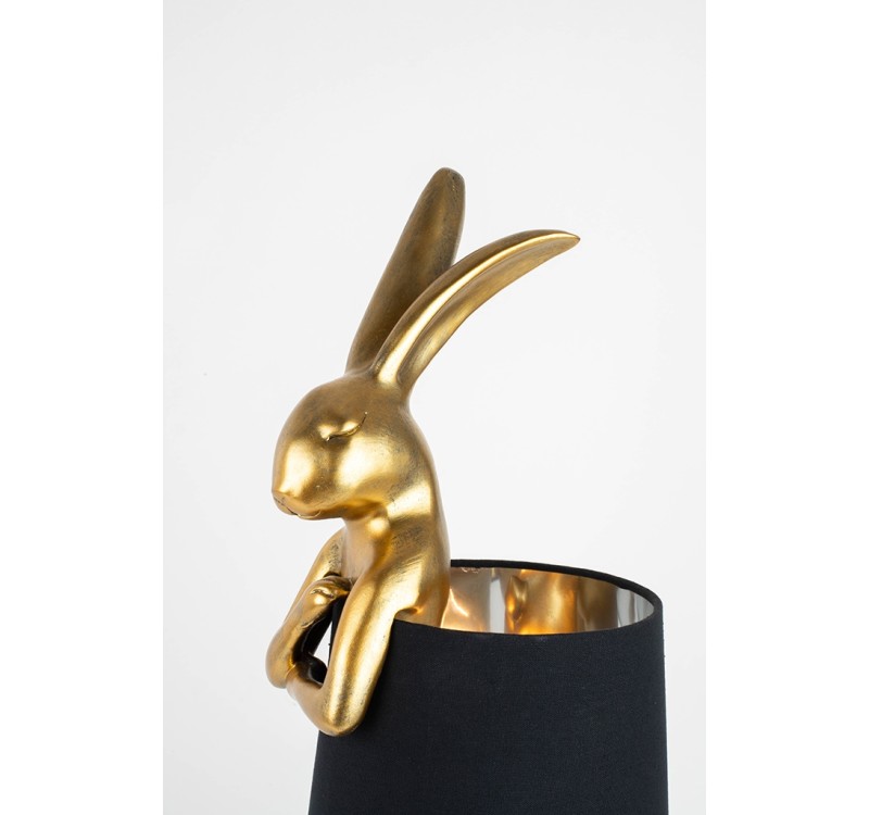 KARE lampa stołowa RABBIT 50 cm złota / czarna