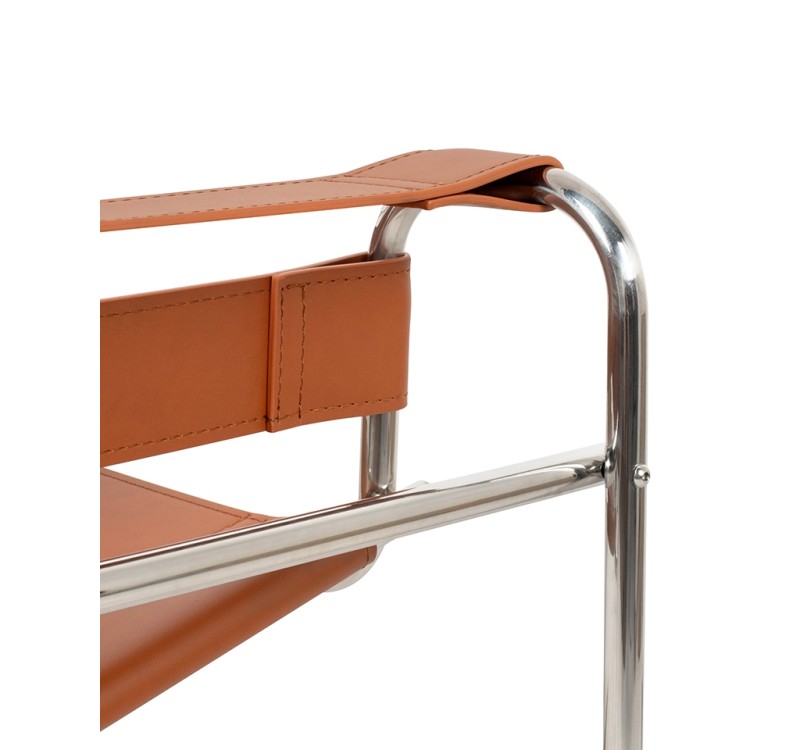 Fotel IVAN brązowy - ekoskóra