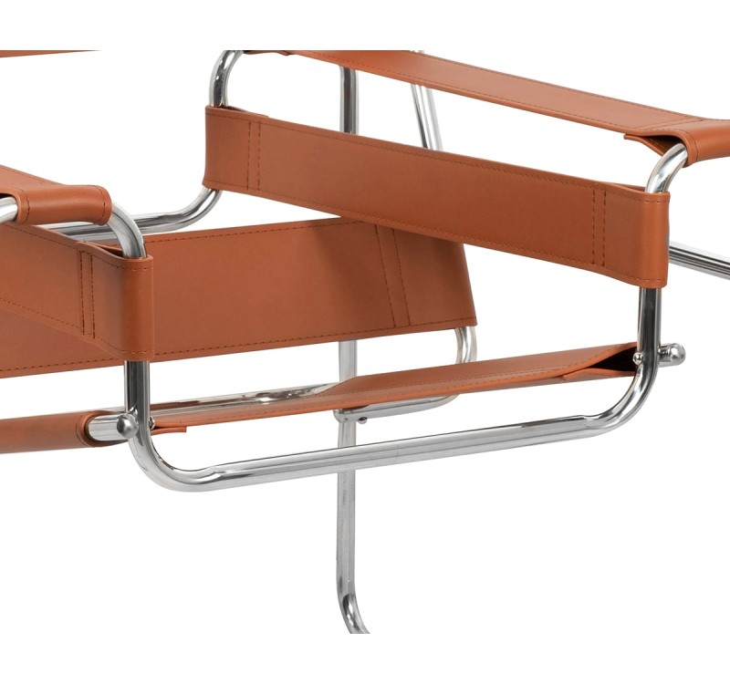 Fotel IVAN brązowy - ekoskóra