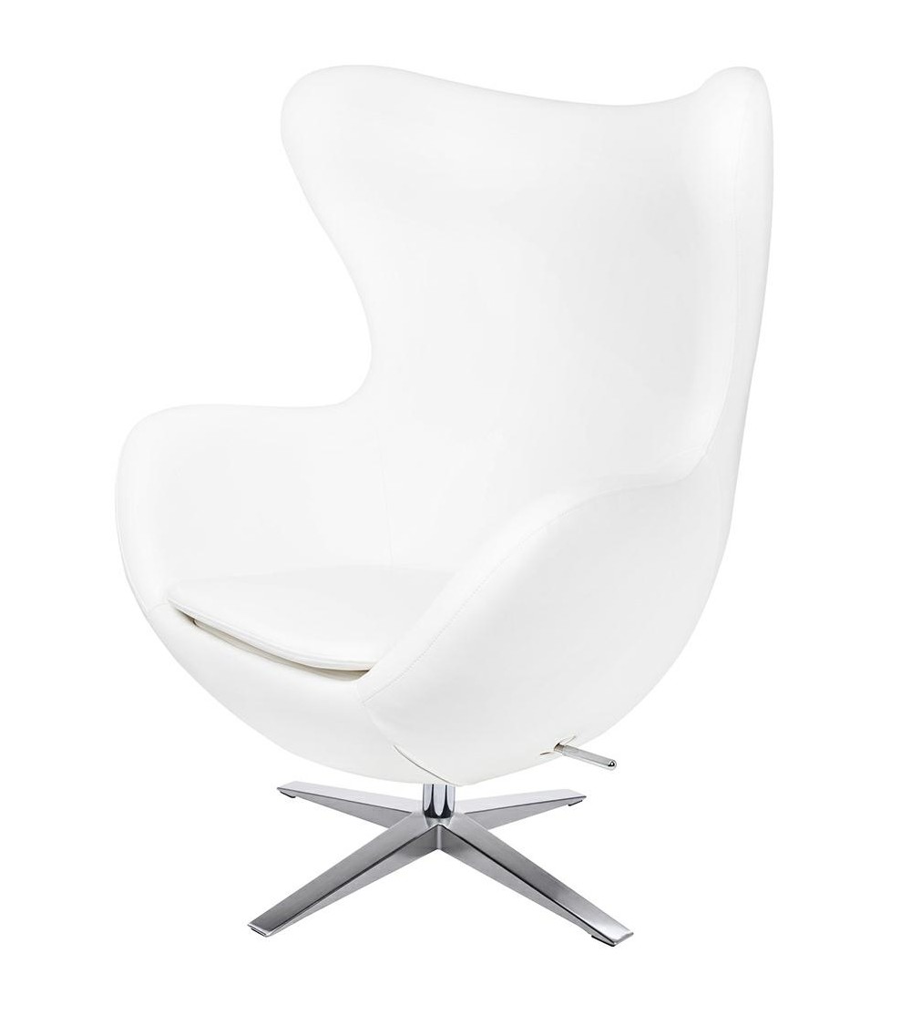 Fotel EGG SZEROKI PU biały