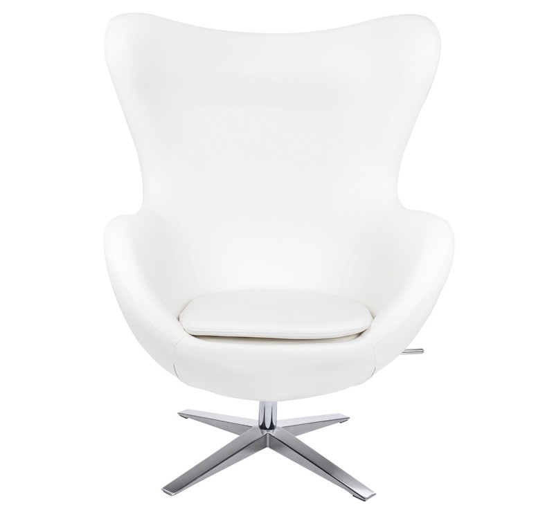 Fotel EGG SZEROKI PU biały